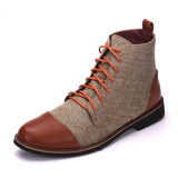 Men Large-sized Leather Boots Male Leather Shoes - WOMONA.COM