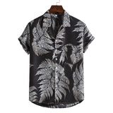 Men Short sleeved beach shirts men - WOMONA.COM