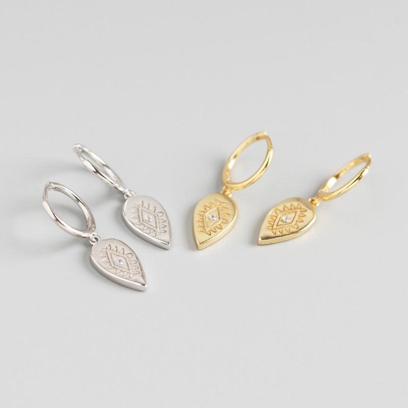 Women's Rhinestone Earrings Gold or Silver