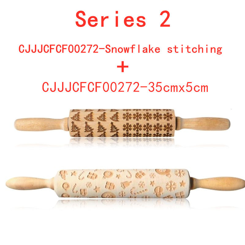 Rolling Pin Christmas Embossing - WOMONA.COM