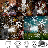 LED Christmas Snow Lights Projector Christmas Lamp - WOMONA.COM