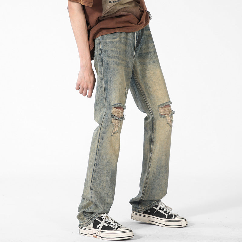 Men's High Street Fashion Brand Loose Casual Trousers - WOMONA.COM