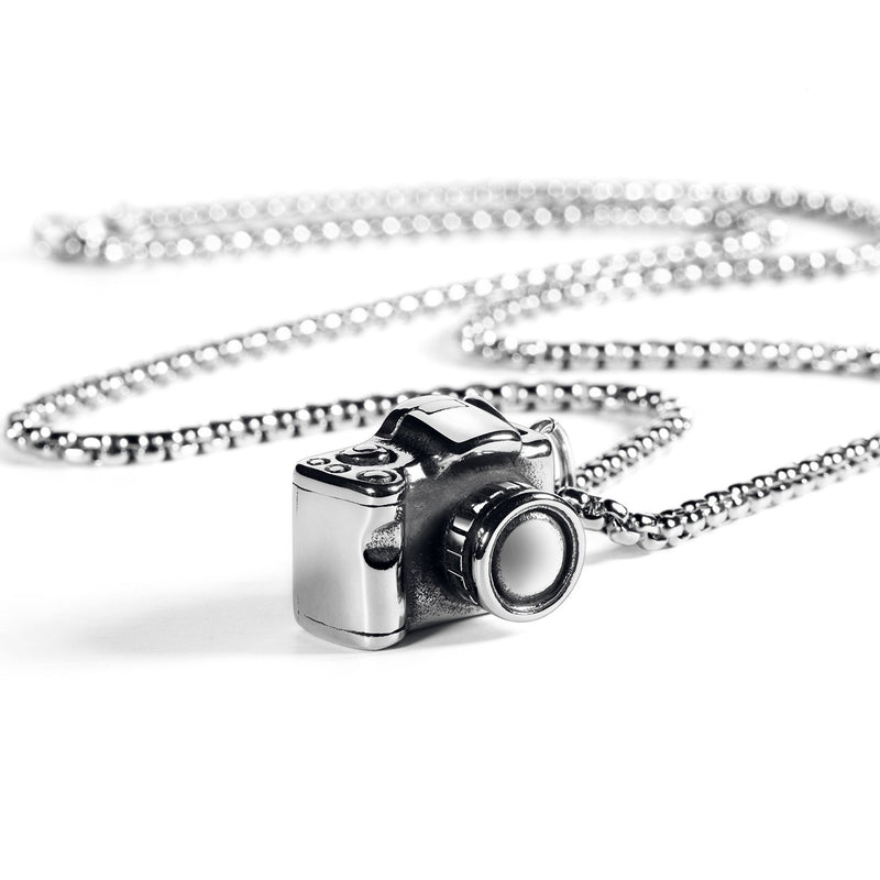 Retro SLR camera necklace hip-hop simple clavicle chain - WOMONA.COM