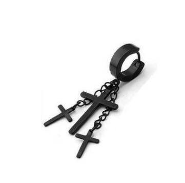 Long Cross Drop Earring (Single)
