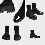 Platform socks boots women's boots - WOMONA.COM