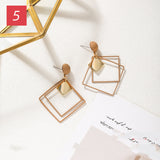 warm caramel earrings - WOMONA.COM