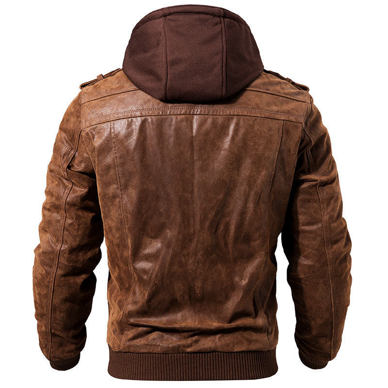 Winter Fashion Motorcycle Leather Jacket Men