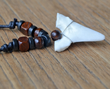 Men and Women Necklaces Imitation Shark Tooth Pendant - WOMONA.COM