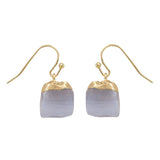 Gold with crystal earrings - WOMONA.COM