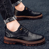 Men's Shoes Low-Cut Martin Boots - WOMONA.COM