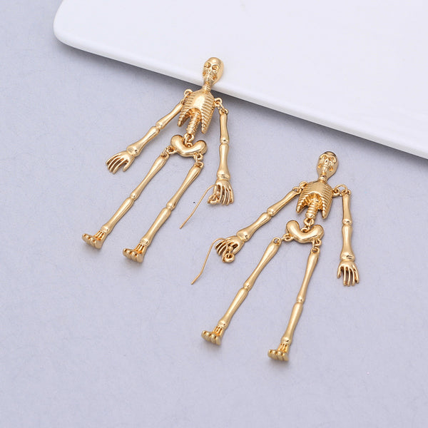 Skull alloy earrings women - WOMONA.COM