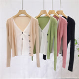 Fake Two-piece Knitted Cardigan Women's - WOMONA.COM