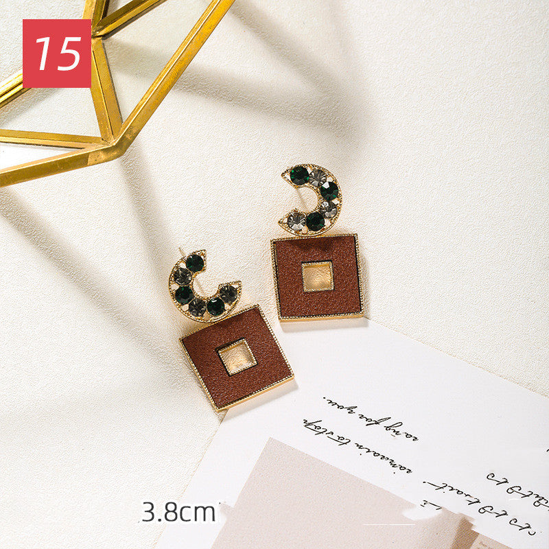 warm caramel earrings - WOMONA.COM