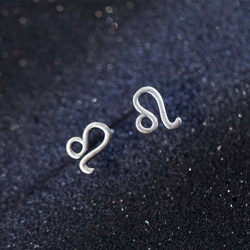 12 constellation simple wishing earrings - WOMONA.COM