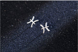 12 constellation simple wishing earrings - WOMONA.COM