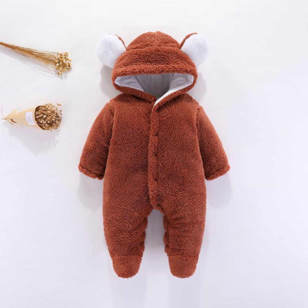 Baby jumpsuit Shu cotton velvet crawling clothes - WOMONA.COM
