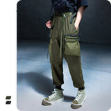 Splicing tooling casual pants men - WOMONA.COM