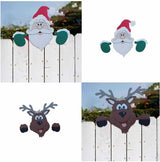 Christmas Themed Fence Garden Top Decoration - WOMONA.COM