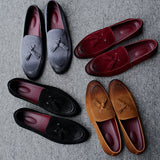 Pea shoes leather shoes for men - WOMONA.COM