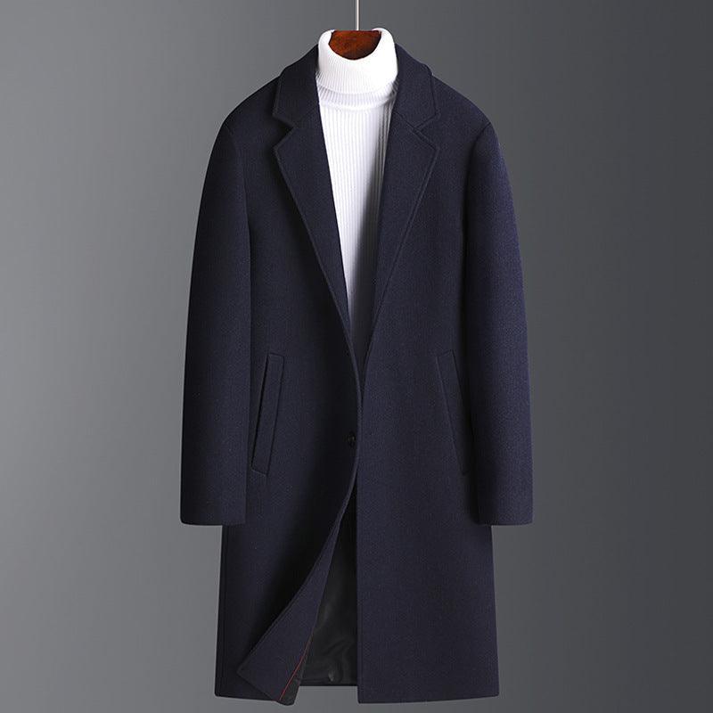Wool Korean Style Casual Winter Thickened Velvet Woolen Coat - WOMONA.COM