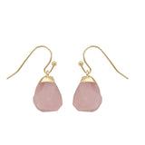 Gold with crystal earrings - WOMONA.COM