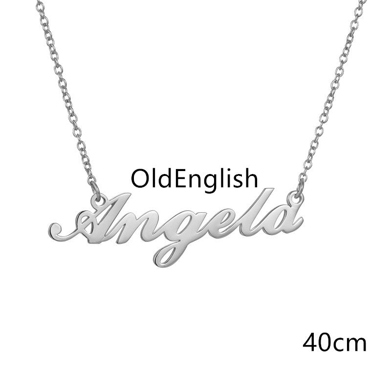 Necklace Alloy Pendant Font Fascinating Pendant - WOMONA.COM