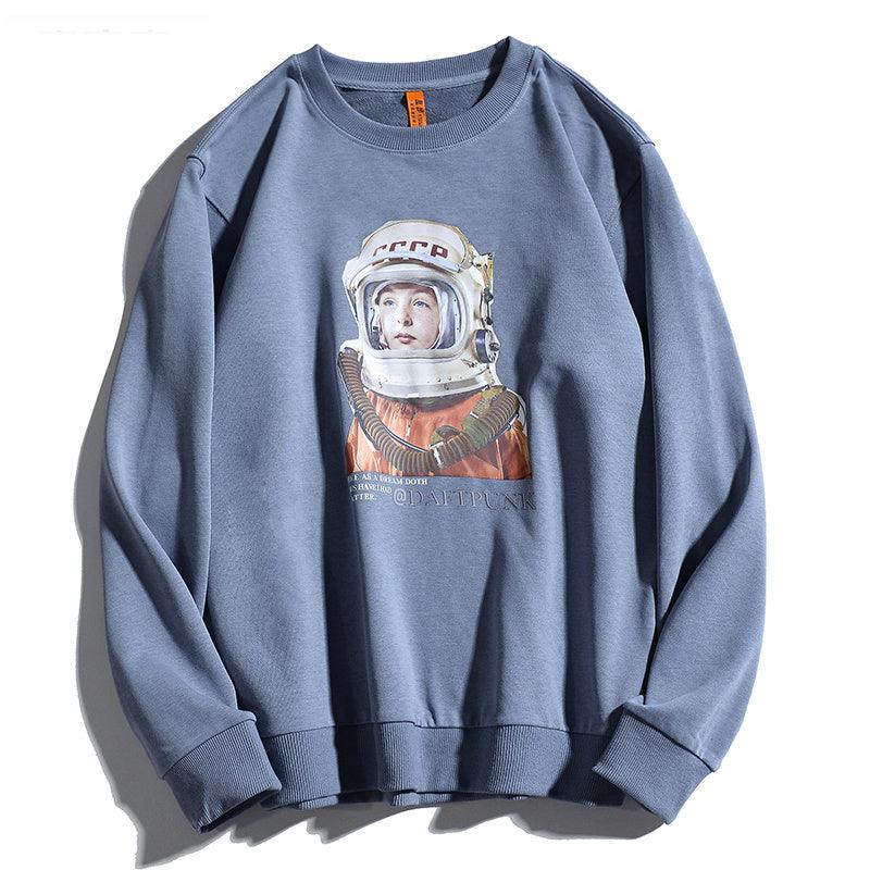 Men's loose Hong Kong style sweater - WOMONA.COM