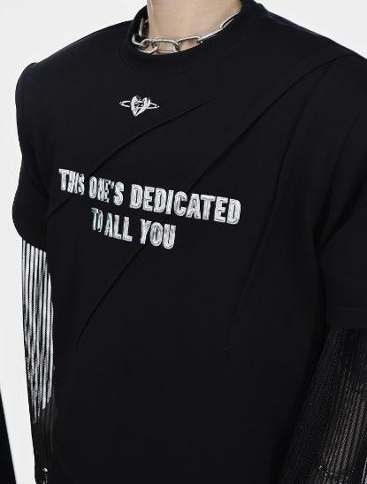 Niche Three-dimensional Printed Padded Shoulder T-shirt For Men - WOMONA.COM