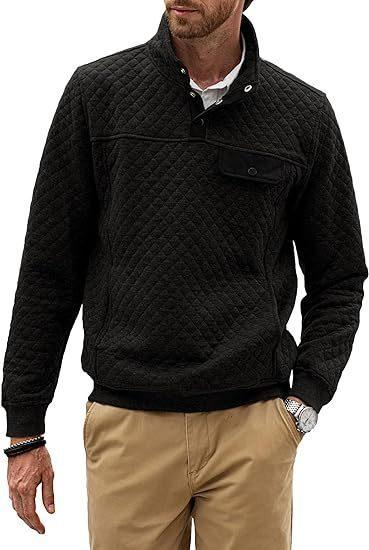 Simple Trendy Loose Sweater Long Sleeve Stand Collar Men - WOMONA.COM