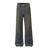 American Retro Drooping Straight Jeans For Men - WOMONA.COM