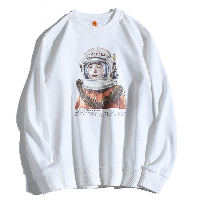 Men's loose Hong Kong style sweater - WOMONA.COM