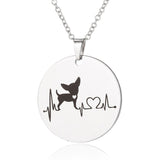 Creative dog cardiogram necklace - WOMONA.COM