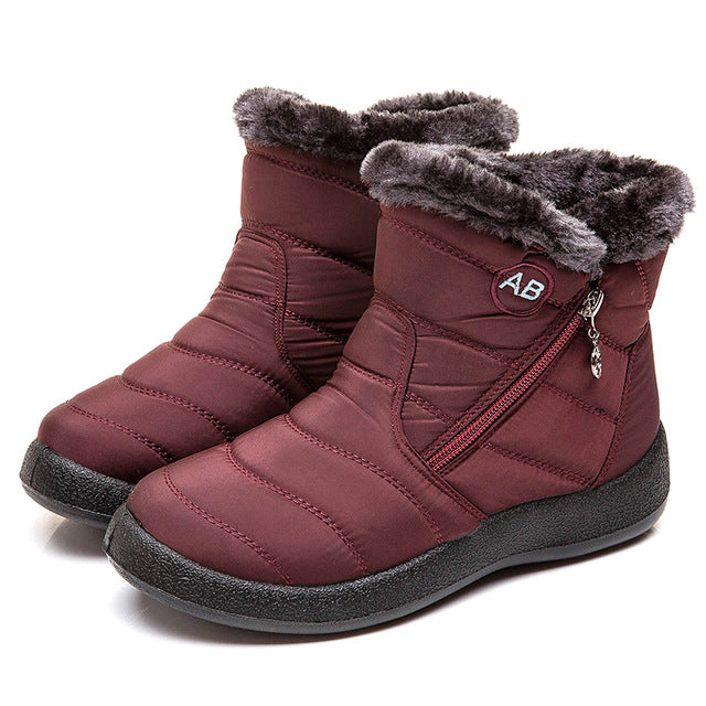 Waterproof boots warm XL snow boots - WOMONA.COM