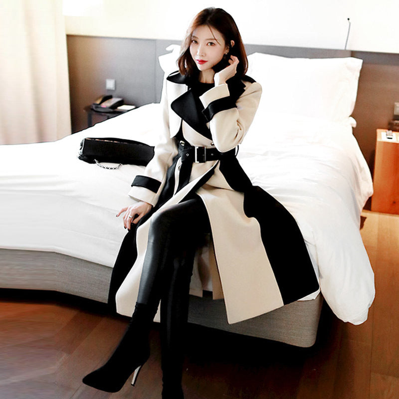 Temperament Mid-length Woolen Coat