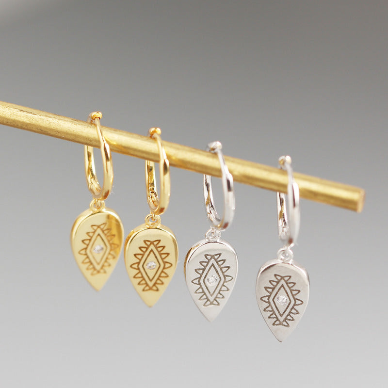 Women's earrings with diamond - WOMONA.COM