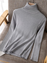 Basic Women highneck Sweaters - WOMONA.COM