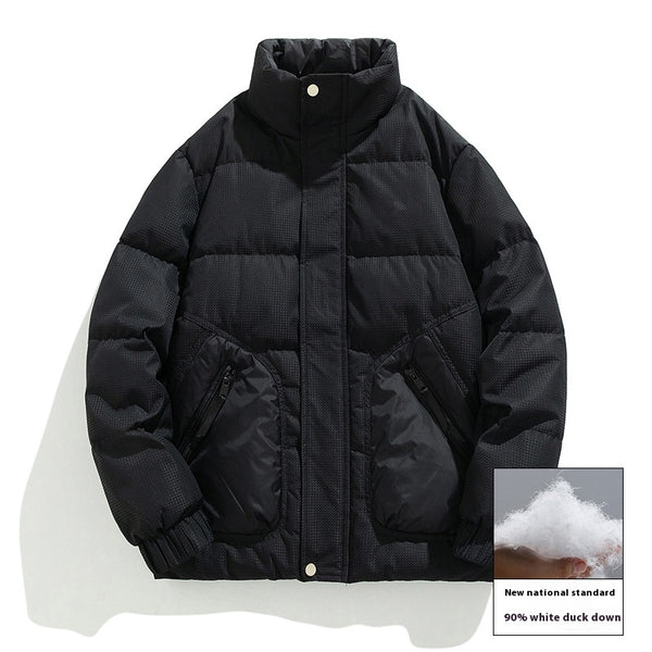 Men's Down Jacket Winter Loose Lapel Lightweight - WOMONA.COM