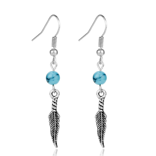 Women's turquoise earrings - WOMONA.COM