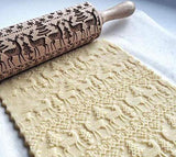 Rolling Pin Christmas Embossing - WOMONA.COM