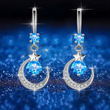 Star Myth Moon Earrings Drop - WOMONA.COM