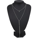 Simple retro clavicle necklace - WOMONA.COM