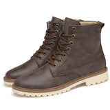 Men's leather boots British Martin boots - WOMONA.COM