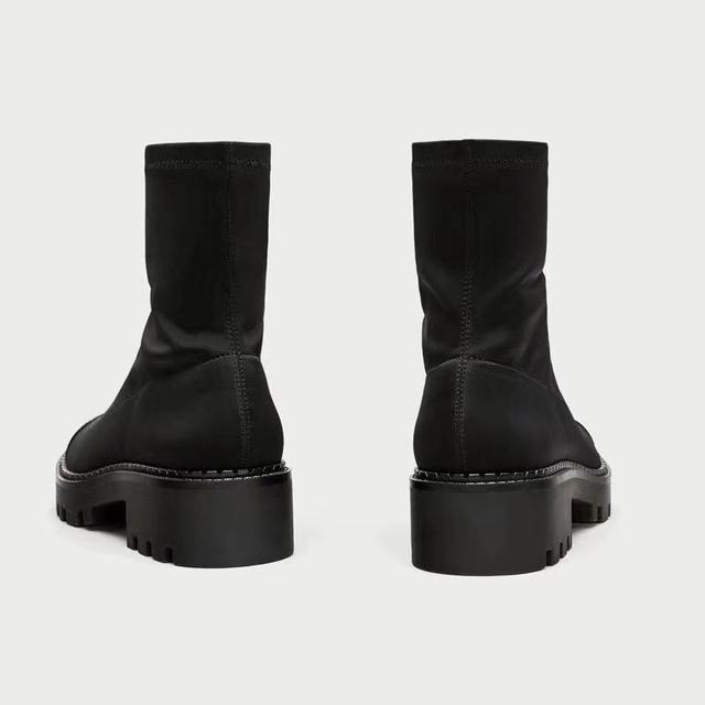 Platform socks boots women's boots - WOMONA.COM