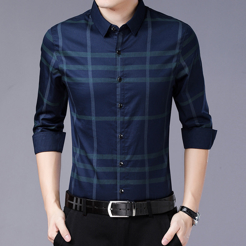 Men's Shirts New Fall Business Casual Men's Wear - WOMONA.COM