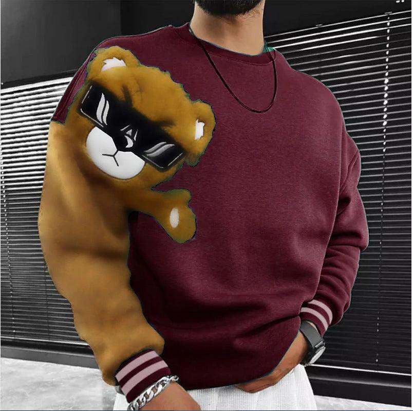 Men's Sweater Digital Printing Casual - WOMONA.COM