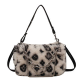 Winter Plush Bags Chain Shoulder Bag Women - WOMONA.COM