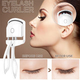 Heated Eyelash Curler Electric Temperature Control Mini Eyelash Curler Electric Portable Charging - WOMONA.COM