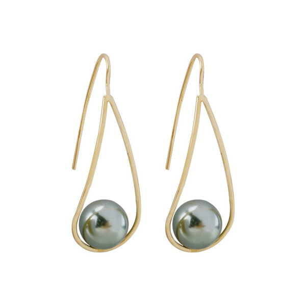 Korean Personalized Pearl Earrings - WOMONA.COM