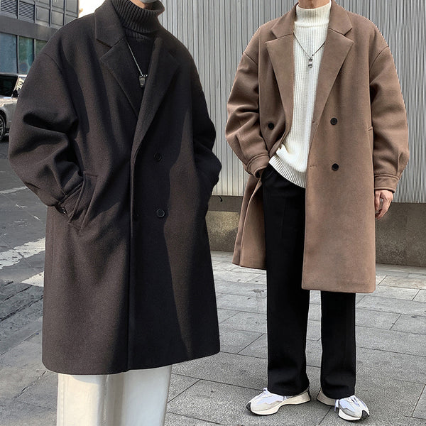 Loose And Thickened Long Coat - WOMONA.COM