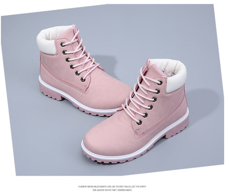 Short white Martin women tooling rhubarb boots - WOMONA.COM